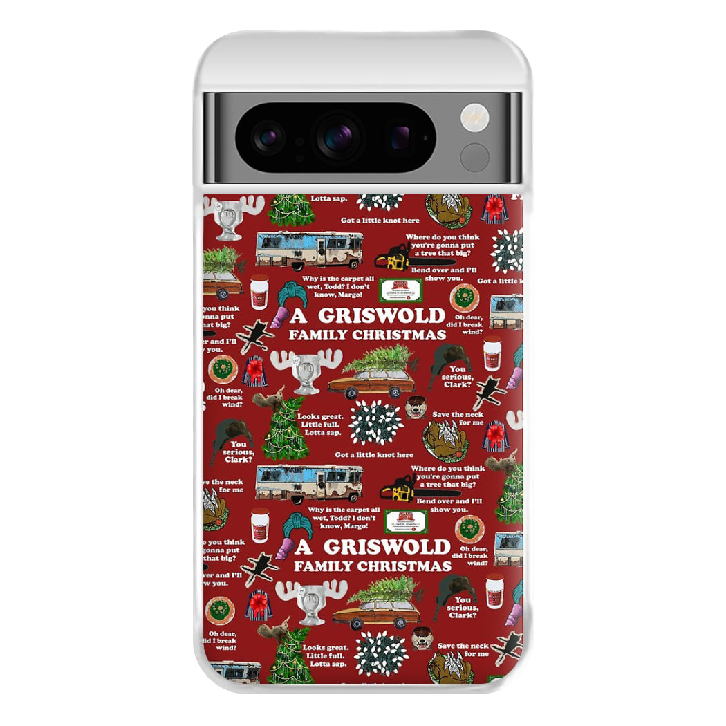 Christmas Holiday Collage Phone Case for Google Pixel 8 Pro