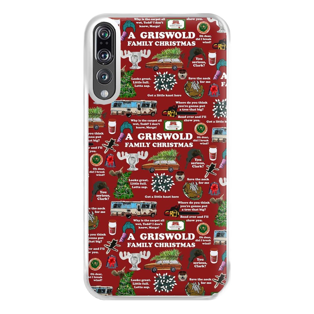 Christmas Holiday Collage Phone Case for Huawei P20 Pro