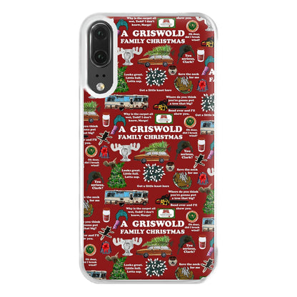 Christmas Holiday Collage Phone Case for Huawei P20