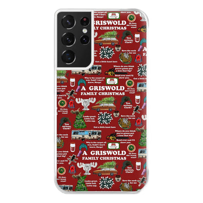 Christmas Holiday Collage Phone Case for Galaxy S21 Ultra