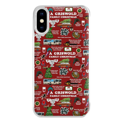 Christmas Holiday Collage Phone Case for iPhone XS Max