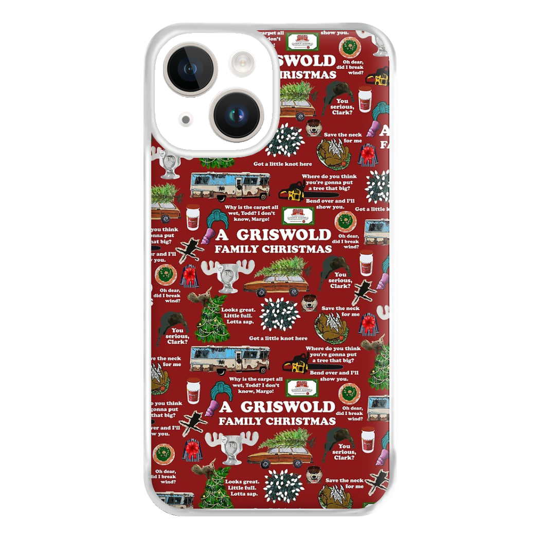 Christmas Holiday Collage Phone Case for iPhone 14