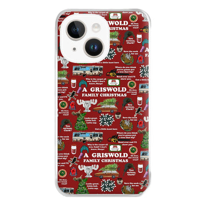 Christmas Holiday Collage Phone Case for iPhone 14 Plus