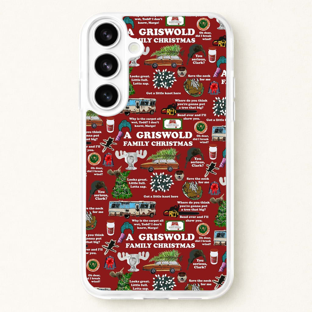 Christmas Holiday Collage Phone Case for Galaxy S26 Plus