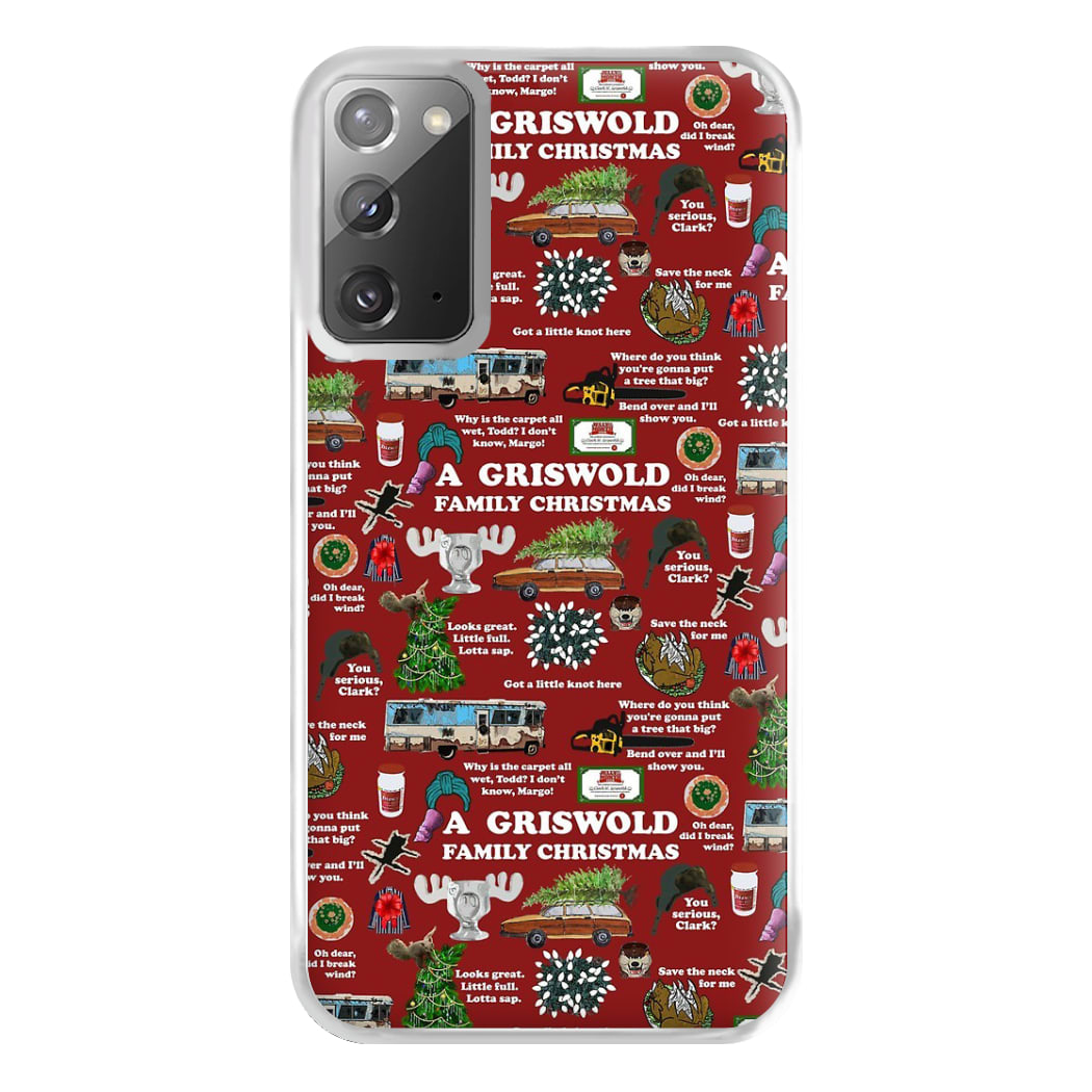 Christmas Holiday Collage Phone Case for Galaxy Note 20 Ultra