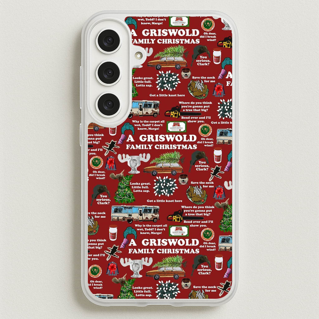 Christmas Holiday Collage Phone Case for Galaxy S25FE