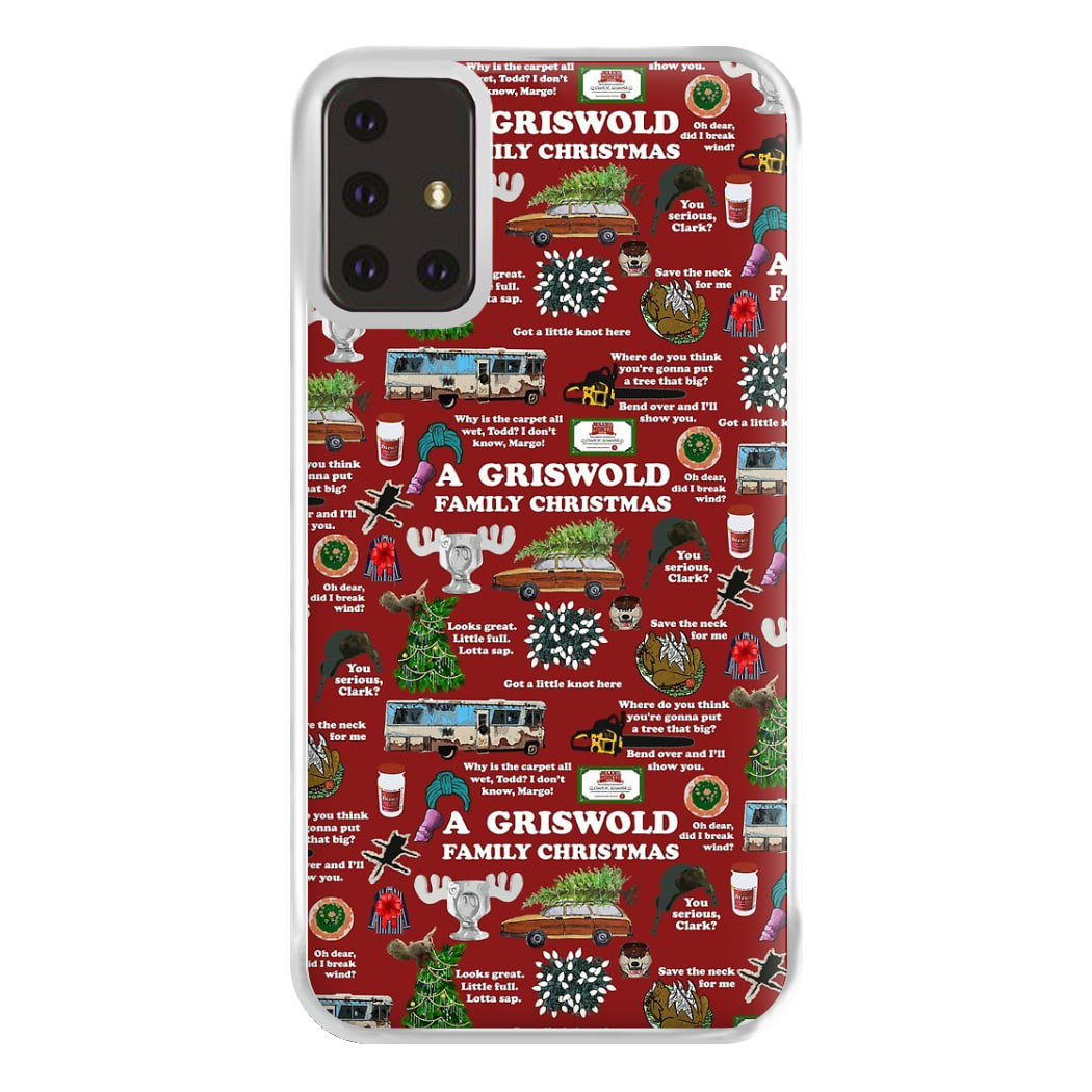 Christmas Holiday Collage Phone Case for Galaxy A71