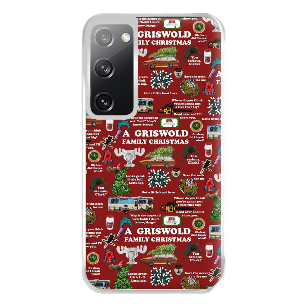 Christmas Holiday Collage Phone Case for Galaxy S20