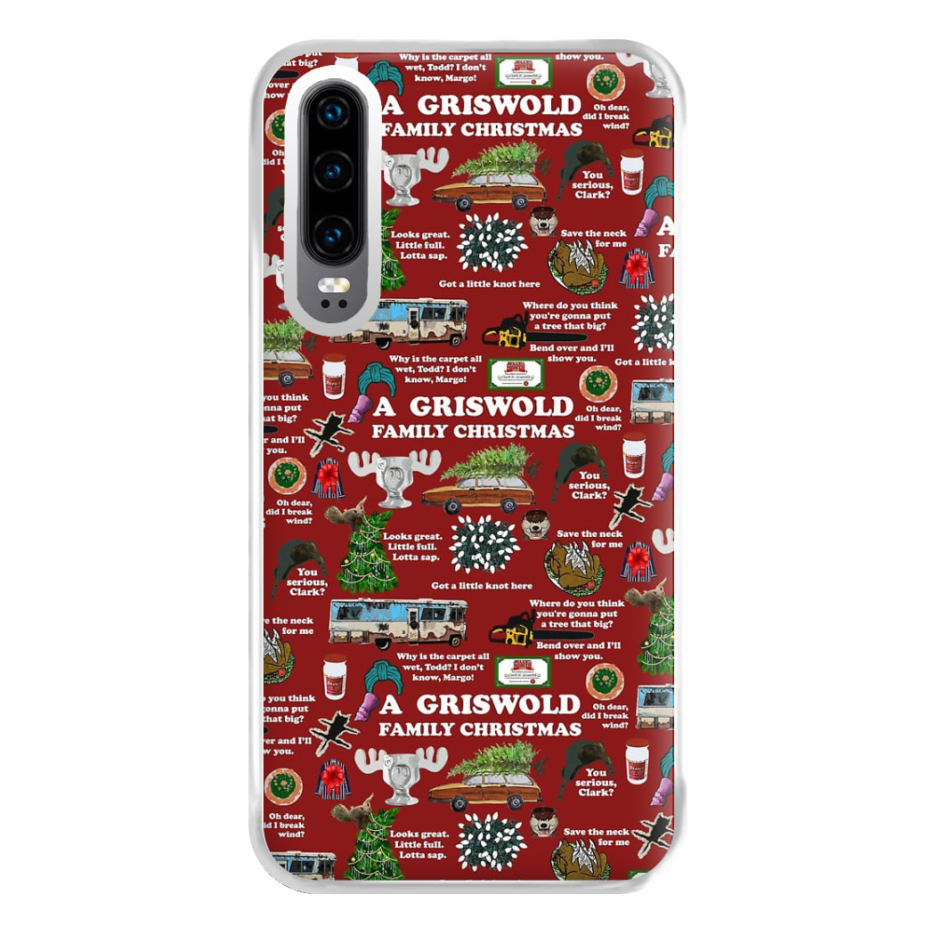 Christmas Holiday Collage Phone Case for Huawei P30