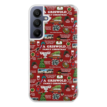 Christmas Holiday Collage Phone Case for Galaxy A16