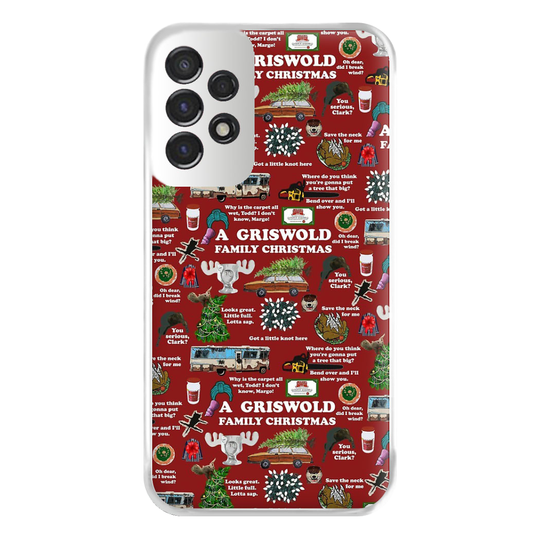 Christmas Holiday Collage Phone Case for Galaxy A53