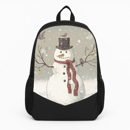 Christmas Snowman Drawing Backpack