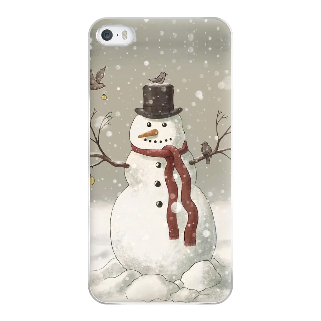 Christmas Snowman Drawing Phone Case for iPhone 5 / 5s / SE 2016