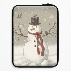 Christmas Snowman Drawing Universal Laptop Sleeve