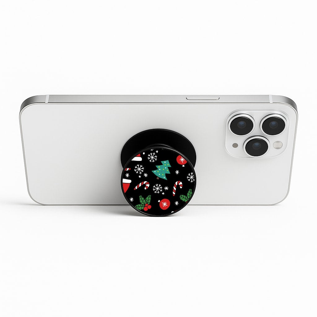 Christmas Objects Pattern Phone Stand