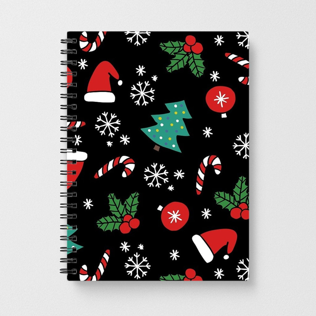 Christmas Objects Pattern Notebook