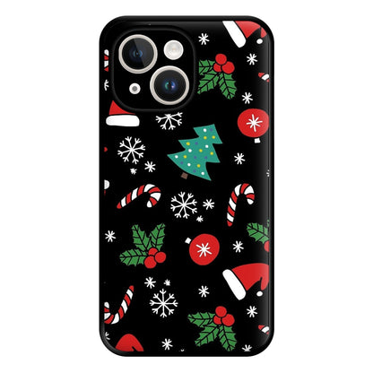 Christmas Objects Pattern Phone Case for iPhone 14 Plus