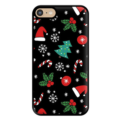 Christmas Objects Pattern Phone Case for iPhone 6 / 7 / 8 / SE