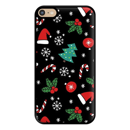 Christmas Objects Pattern Phone Case for iPhone 6 Plus / 7 Plus / 8 Plus