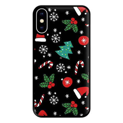 Christmas Objects Pattern Phone Case for iPhone XS Max