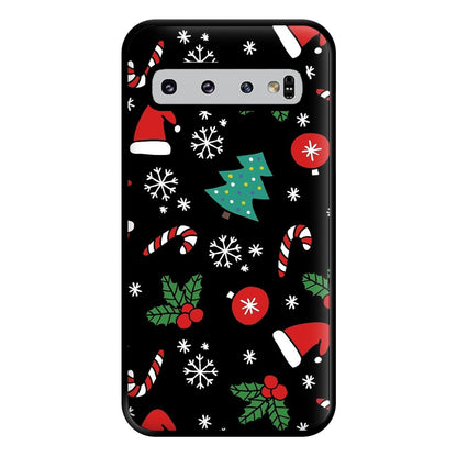 Christmas Objects Pattern Phone Case for Galaxy S10 Plus