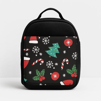 Christmas Objects Pattern Insulated Lunchbox