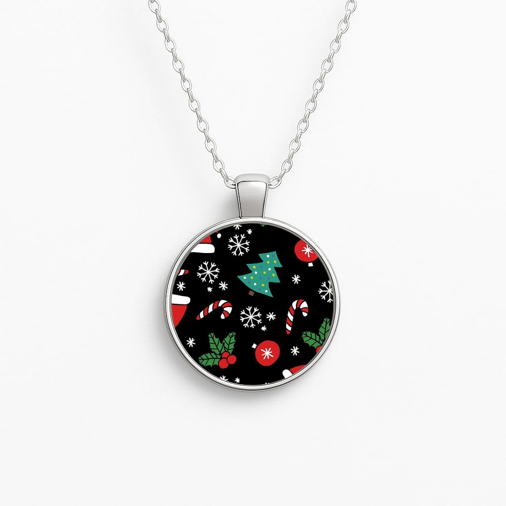 Christmas Objects Pattern Necklace