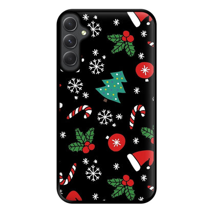 Christmas Objects Pattern Phone Case for Galaxy A14