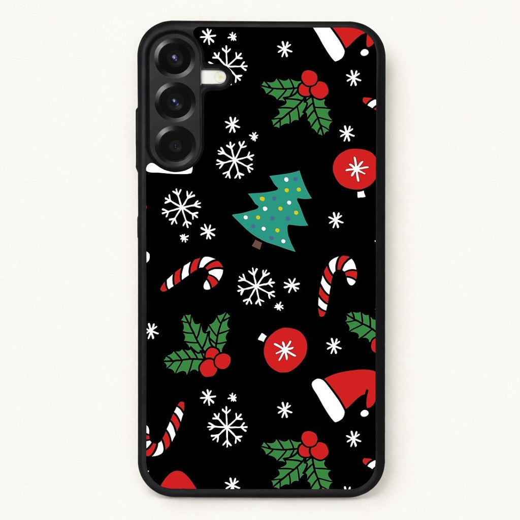 Christmas Objects Pattern Phone Case for Galaxy A37