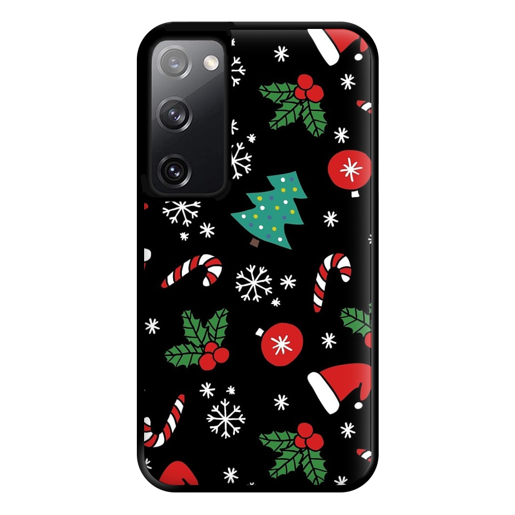 Christmas Objects Pattern Phone Case for Galaxy S20