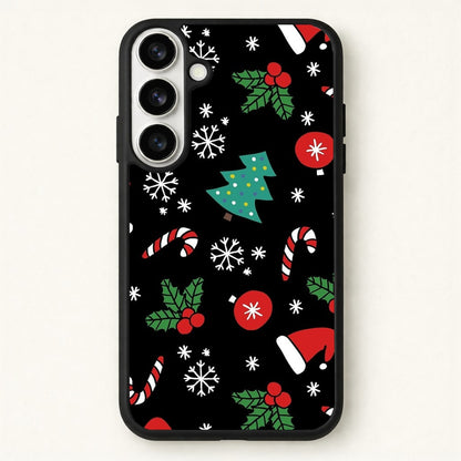 Christmas Objects Pattern Phone Case for Galaxy S26 Plus