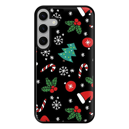 Christmas Objects Pattern Phone Case for Galaxy S24FE