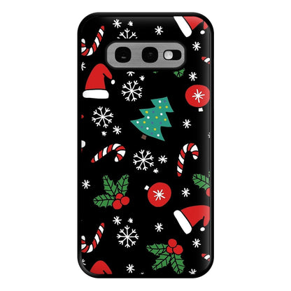 Christmas Objects Pattern Phone Case for Galaxy S10e