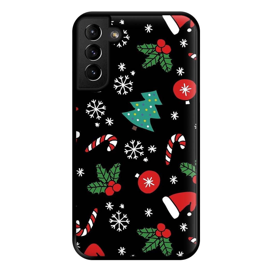 Christmas Objects Pattern Phone Case for Galaxy S21 Plus