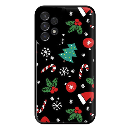 Christmas Objects Pattern Phone Case for Galaxy A53