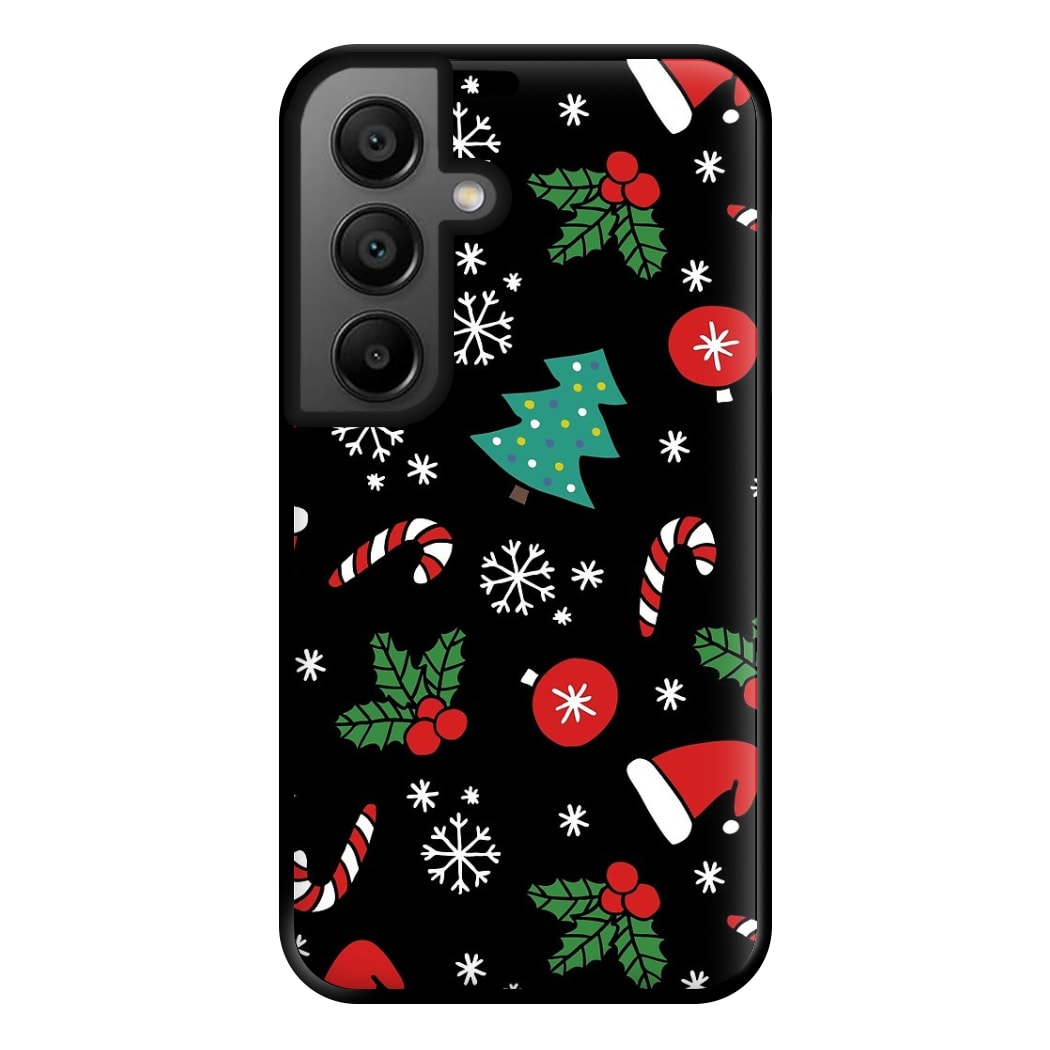 Christmas Objects Pattern Phone Case for Google Pixel 8