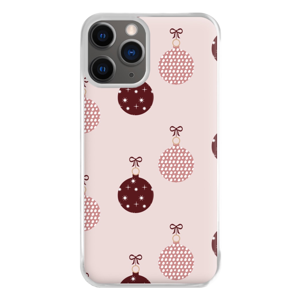 Christmas Bauble Pattern Phone Case for iPhone 12 Pro Max