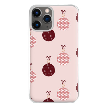 Christmas Bauble Pattern Phone Case for iPhone 12 Pro Max