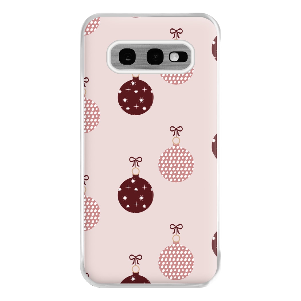 Christmas Bauble Pattern Phone Case for Galaxy S10e