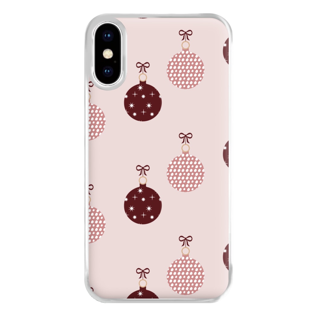 Christmas Bauble Pattern Phone Case for iPhone XS Max