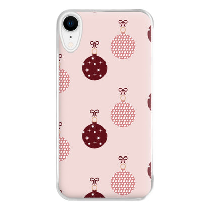 Christmas Bauble Pattern Phone Case for iPhone XR