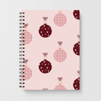 Christmas Bauble Pattern Notebook