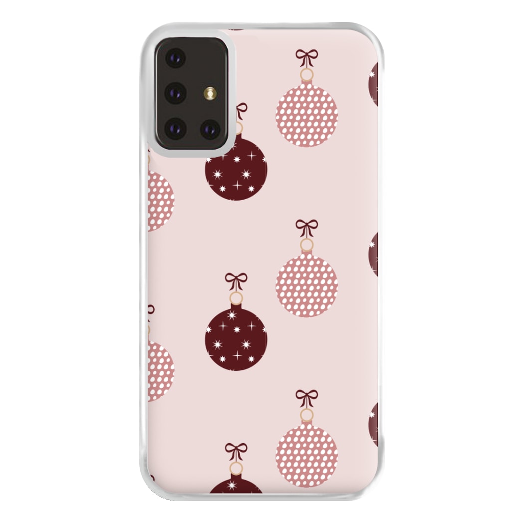 Christmas Bauble Pattern Phone Case for Galaxy A71