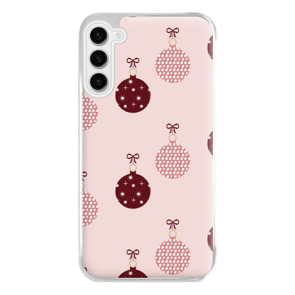 Christmas Bauble Pattern Phone Case for Galaxy S23FE