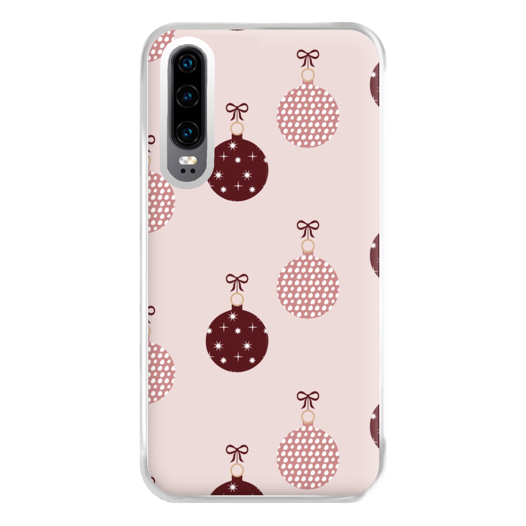 Christmas Bauble Pattern Phone Case for Huawei P30