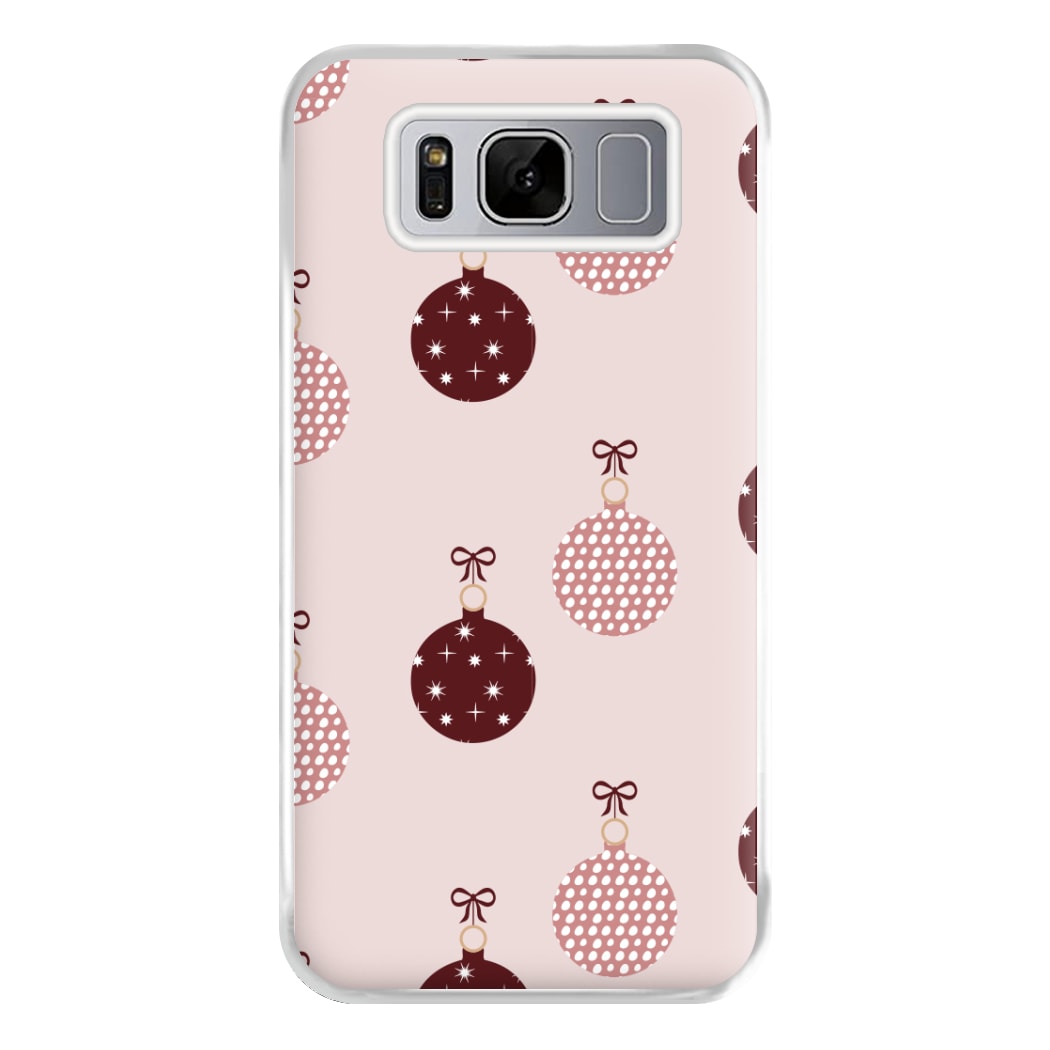 Christmas Bauble Pattern Phone Case for Galaxy S8 Plus