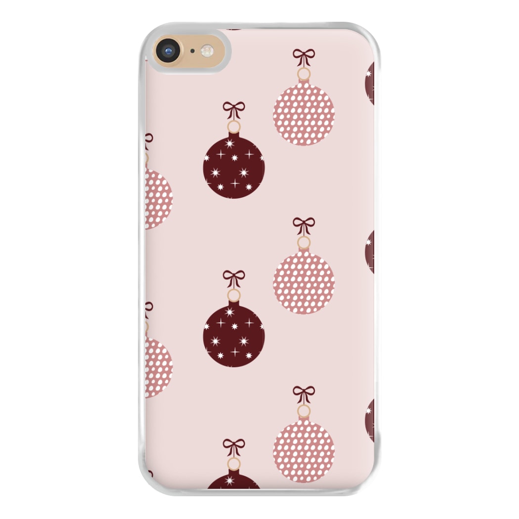 Christmas Bauble Pattern Phone Case for iPhone 6 Plus / 7 Plus / 8 Plus