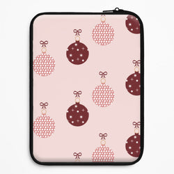 Christmas Bauble Pattern Universal Laptop Sleeve
