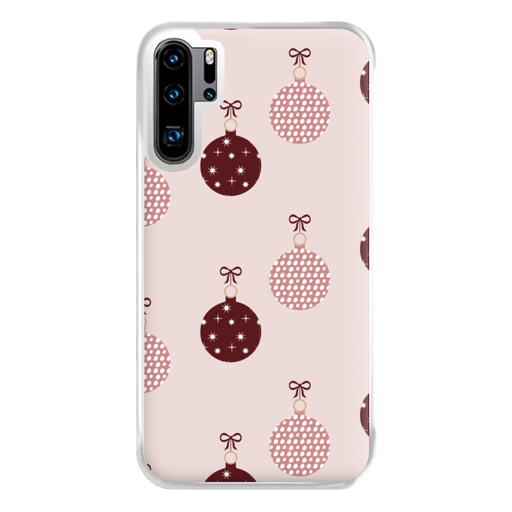 Christmas Bauble Pattern Phone Case for Huawei P30 Pro