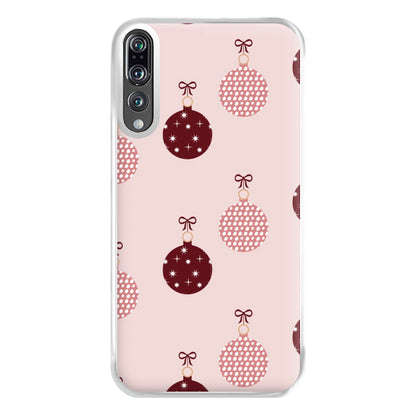 Christmas Bauble Pattern Phone Case for Huawei P20 Pro